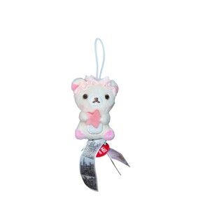 San-X Rilakkuma Bedtime Plush Holding Pink Star 3” Stuffed Animal Soft Toy
